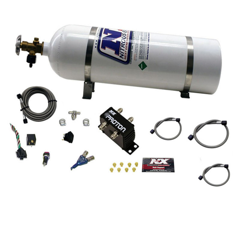 Nitrous Express Proton Series Nitrous Kit w/15lb Bottle Nitrous Systems Nitrous Express