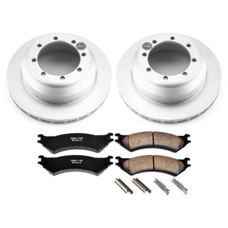 Power Stop 03-05 Ford E-350 Club Wagon Rear Z17 Evolution Geomet Coated Brake Kit Brake Kits - Performance Blank PowerStop