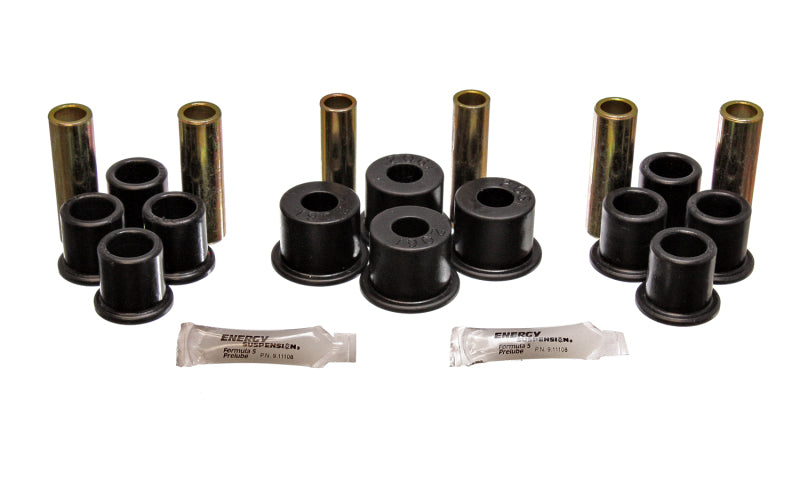 Energy Suspension 8/81-96 Ford F100/F150 2WD Black Rear Leaf Spring Bushing Set Bushing Kits Energy Suspension