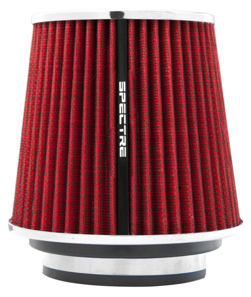 Spectre Adjustable Conical Air Filter 5-1/2in. Tall (Fits 3in. / 3-1/2in. / 4in. Tubes) - Red Air Filters - Universal Fit Spectre