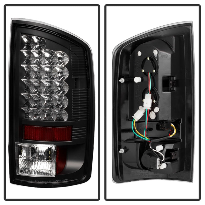 Spyder Dodge Ram 02-06 1500/Ram 2500/3500 03-06 LED Tail Light Black ALT-YD-DRAM02-LED-BK Tail Lights SPYDER