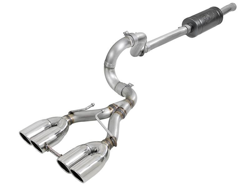 aFe Rebel Series 2.5in 304 SS Cat-Back Exhaust w/ Polished Tip 18-20 Jeep Wrangler (JL) Catback aFe