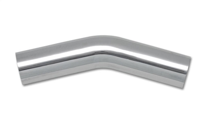 Vibrant 2.5in O.D. Universal Aluminum Tubing (30 degree Bend) - Polished Aluminum Tubing Vibrant