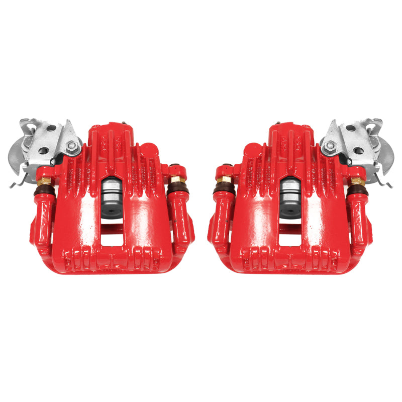 Power Stop 93-97 Chevrolet Camaro Rear Red Calipers w/Brackets - Pair Brake Calipers - Perf PowerStop