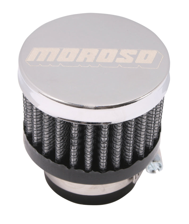 Moroso Filtered Valve Cover Breather - Clamp-On - 1in ID Valve Covers Moroso