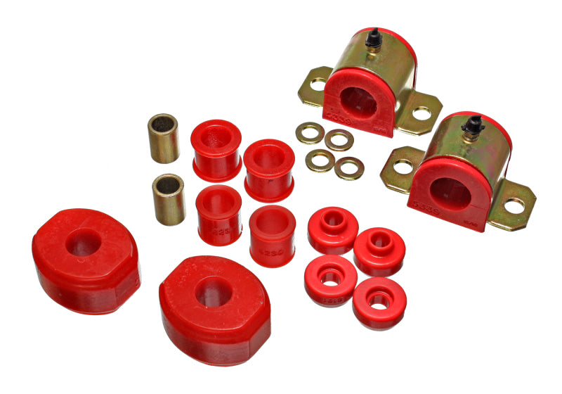 Energy Suspension 72-93 Dodge D100/200/300/Ramcharger 2WD Red 15/16in Front Sway Bar Bushings Bushing Kits Energy Suspension