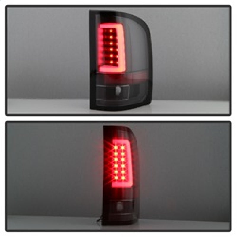 Spyder 07-13 Silverado (Will Not Work w/2010 921 Bulb) V3 LED Tail Lghts Blk ALT-YD-CS07V3-LBLED-BK Tail Lights SPYDER