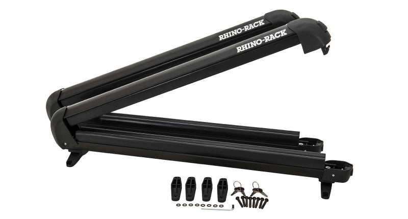 Rhino-Rack Universal Ski/Snowboard Carrier - Fits 6 Pairs of Skis or 4 Snowboards - Black Winter Sport Racks Rhino-Rack