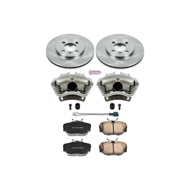 Power Stop 91-92 BMW 318i Front Autospecialty Brake Kit w/Calipers Brake Kits - OE PowerStop