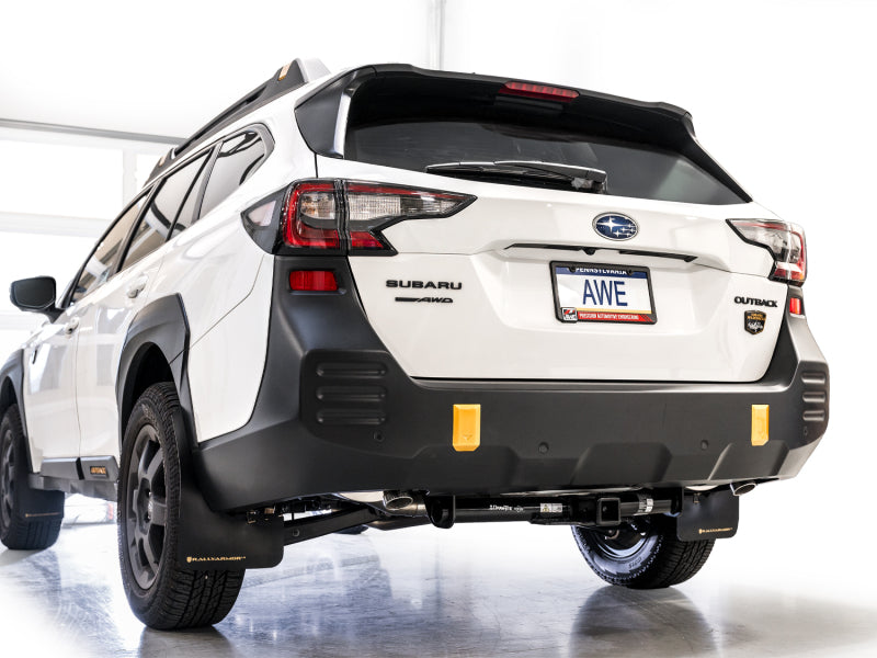AWE 20-25 Subaru Outback (Wilderness & XT) 0FG Catback Exhaust w/Dual BashGuards Catback AWE Tuning