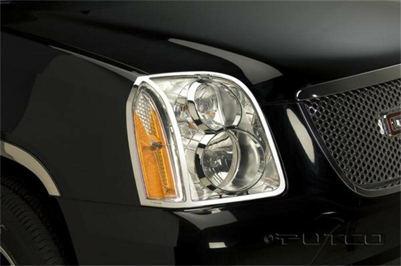 Putco 07-14 GMC Yukon XL Head Lamp Overlays & Rings Exterior Trim Putco