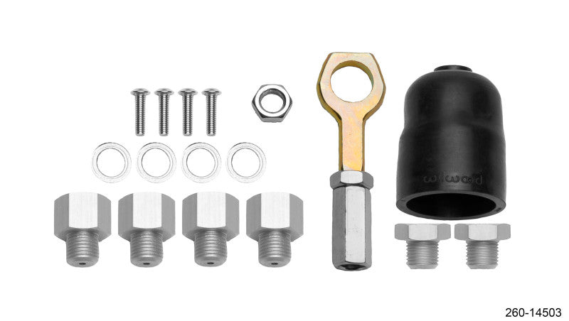 Wilwood Hardware Kit Tandem Master Cylinder - 7/8in & 15/16in Bore Mustang Brake Hardware Wilwood