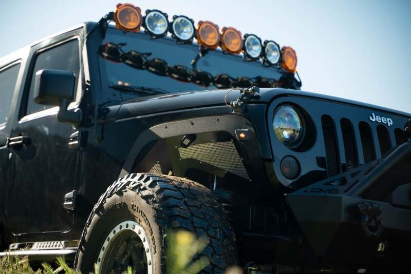 DV8 Offroad 07-18 Jeep Wrangler JK Fender Flare Deletes Fenders DV8 Offroad