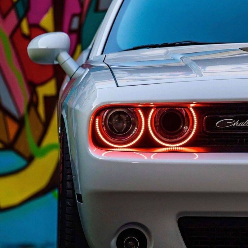 Oracle 15-21 Dodge Challenger Dynamic Surface Mount Headlight Halo Kit - - Dynamic Fog Lights ORACLE Lighting