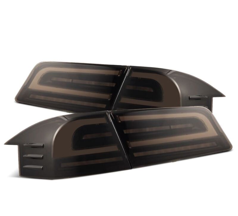 AlphaRex 12-21 Tesla Model S LUXX-Series LED Tail Lights - Black Tail Lights AlphaRex