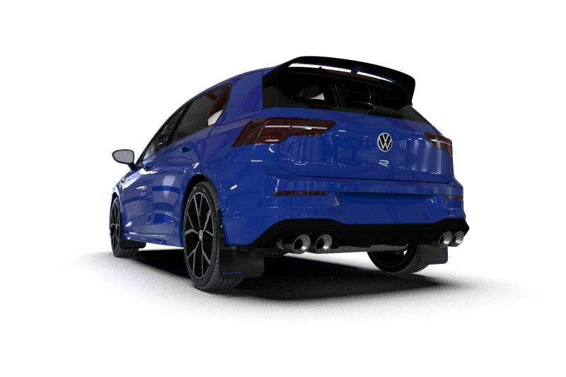Rally Armor 22-25 VW MK8 Golf GTI/R Black UR Mud Flap w/White Logo Mud Flaps Rally Armor