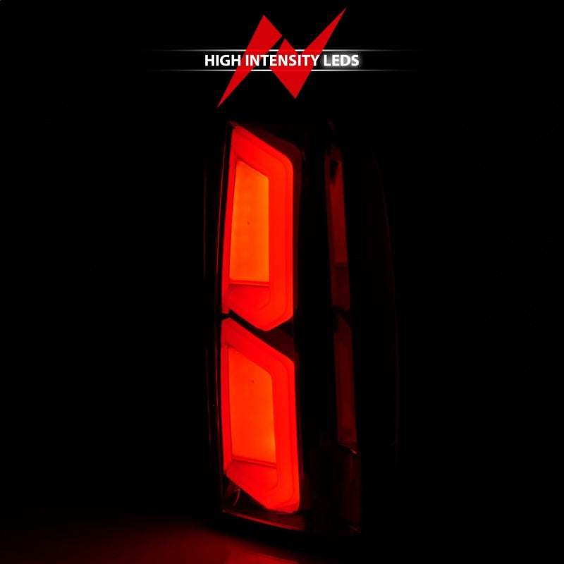 ANZO 2015-2020 Chevrolet Tahoe LED Tail Lights w/ Light Bar Chrome Housing Clear Lens Tail Lights ANZO