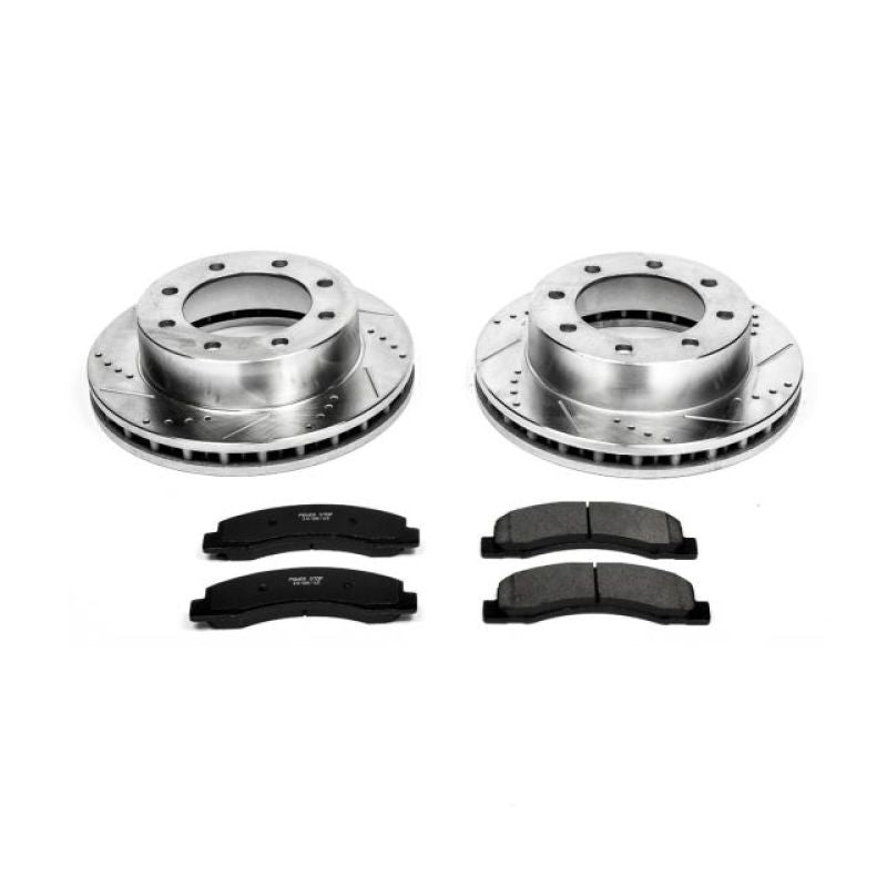 Power Stop 1999 Ford F-250 Super Duty Front Z23 Evolution Sport Brake Kit Brake Kits - Performance D&S PowerStop
