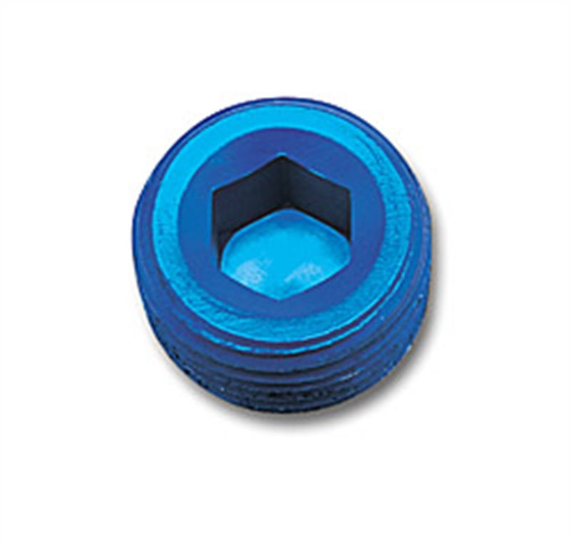 Russell Performance 3/8in Allen Socket Pipe Plug (Blue) Fittings Russell