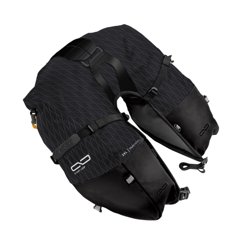 Giant Loop Coyote Saddlebag 39L - Black Bags - Saddlebags Giant Loop