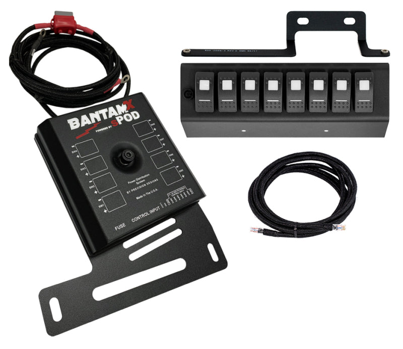 Spod 09-18 Jeep Wrangler JK BantamX w/ Red LED Switch Panel Switch Panels SPOD