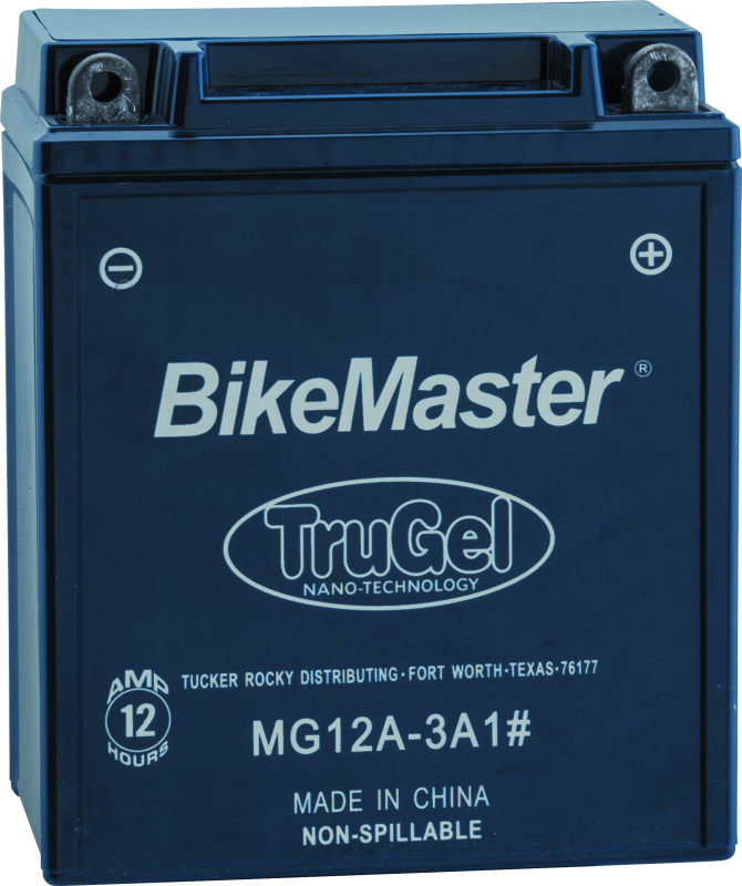 BikeMaster TruGel Battery - MG12A-3A1 Batteries BikeMaster
