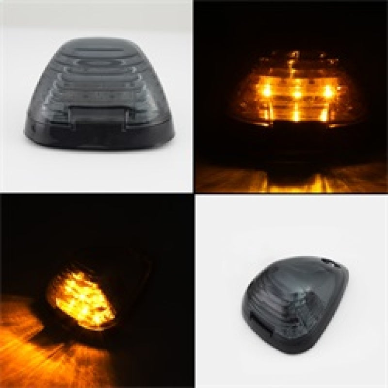 xTune Ford SuperDuty F250-F250 99-15 Amber LED Cab Roof lights - Smoke ACC-LED-FDSD99-CR-SM Sidemarkers & Indicators SPYDER