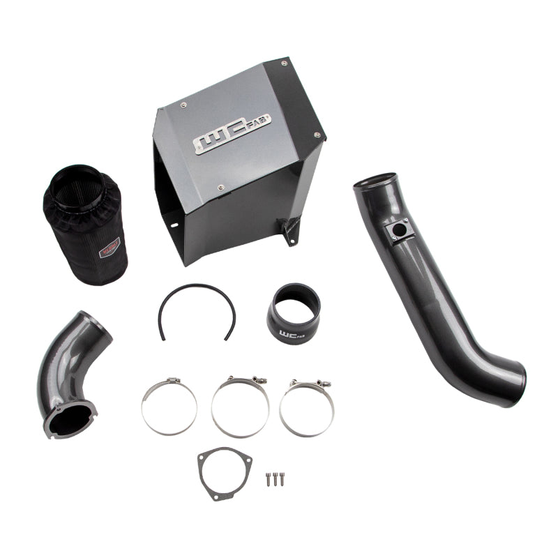 Wehrli 01-04 Duramax LB7 4in Intake Kit with Air Box Stage 2 - Gloss Black Cold Air Intakes Wehrli