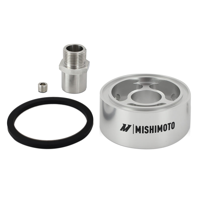 Mishimoto Oil Filter Spacer 32mm M22 x 1.5 Thread - Silver Oil Coolers Mishimoto