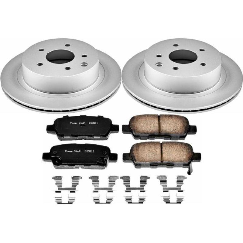 Power Stop 14-17 Nissan Juke Rear Z17 Evolution Geomet Coated Brake Kit Brake Kits - Performance Blank PowerStop
