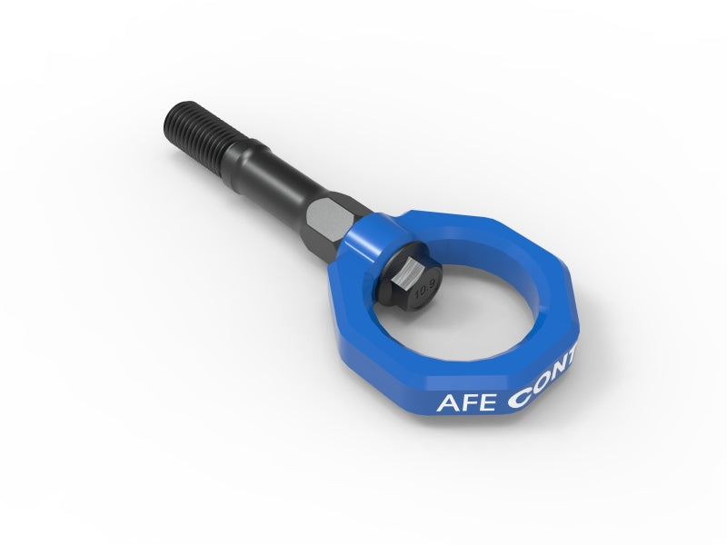 aFe CONTROL Rear Tow Hook Chevrolet Corvette (C8) 20-25 V8-6.2L- Blue Tow Hooks aFe