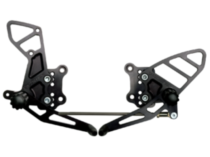 Vortex Racing 03-07 Suzuki SV1000 S,03-10 SV650 Adjustable Rearsets- Black Bike Stands Vortex Racing