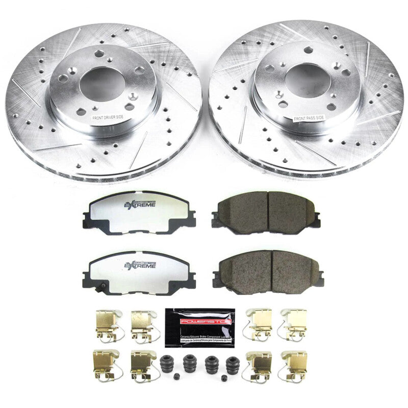 Power Stop 2022 Honda Civic Front Z26 Street Brake Kit Brake Kits - Performance D&S PowerStop