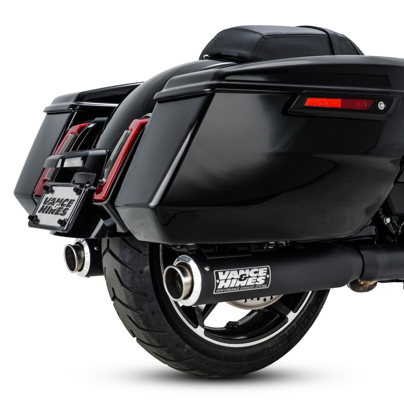Vance & Hines 17-24 Harley-Davidson Touring Supersport Slip-On - Black Powersports Exhausts Vance and Hines