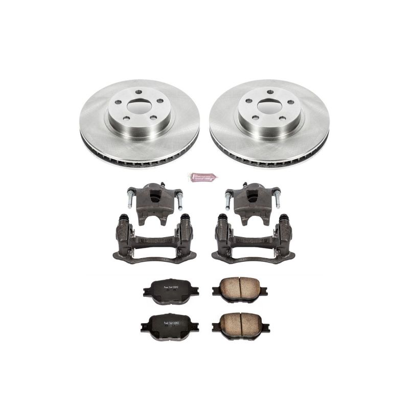Power Stop 00-02 Toyota Celica Front Autospecialty Brake Kit w/Calipers Brake Kits - OE PowerStop