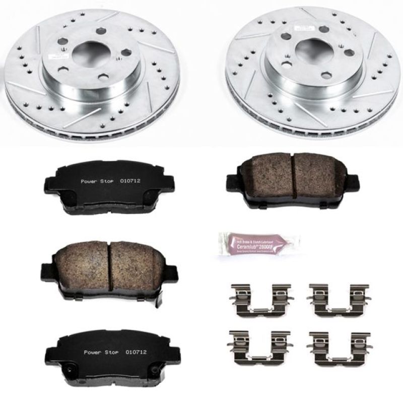 Power Stop 04-09 Toyota Prius Front Z23 Evolution Sport Brake Kit Brake Kits - Performance D&S PowerStop