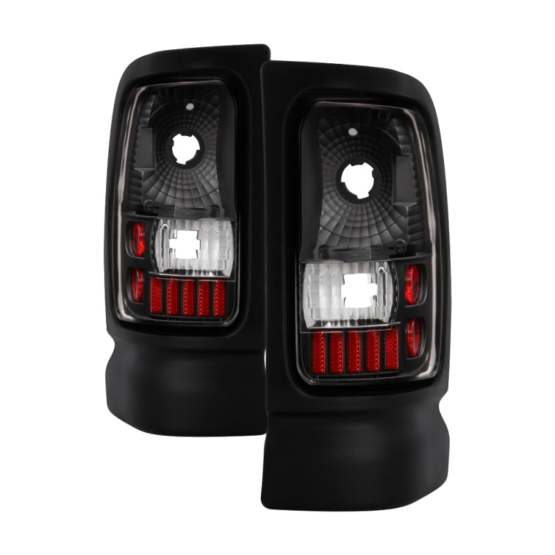 xTune Dodge Ram 1500/2500/3500 94-01 Euro Style Tail Lights Black ALT-ON-DRAM94-BK Tail Lights SPYDER