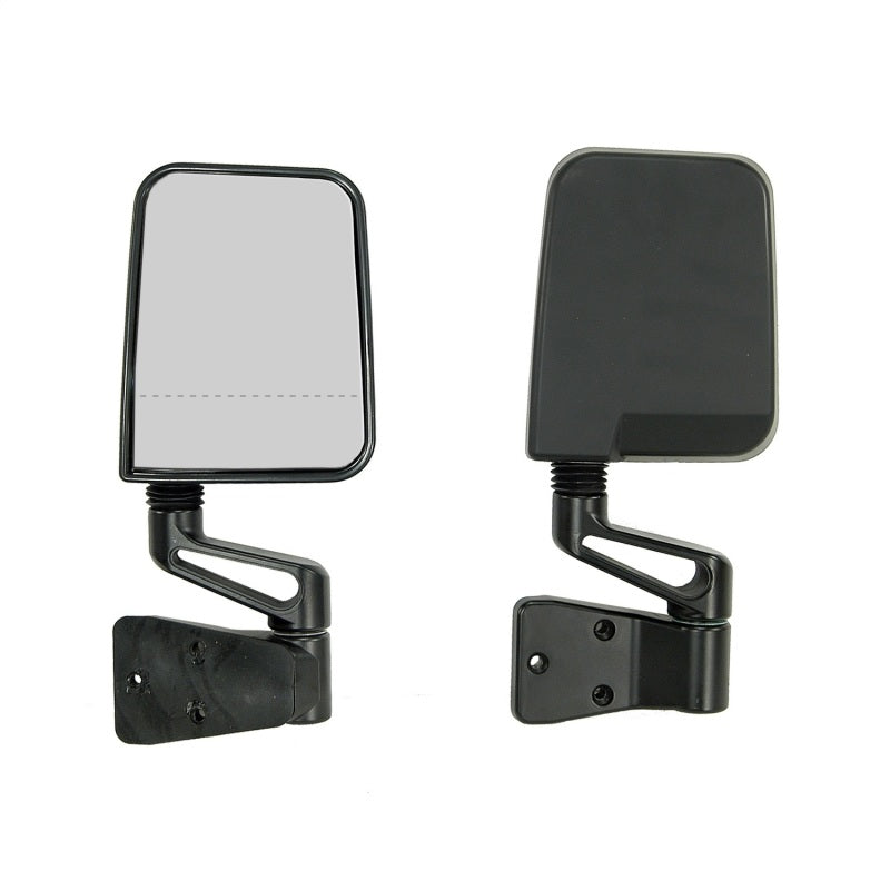Rugged Ridge 87-02 Jeep Wrangler YJ/TJ Black Dual Focus Door Mirror Kit Exterior Trim Rugged Ridge