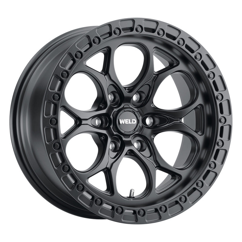 Weld Off-Road Ledge Six W108 20x9 / 6x139.7 BP / 5 In BS Satin Black Wheel Wheels - Forged Weld