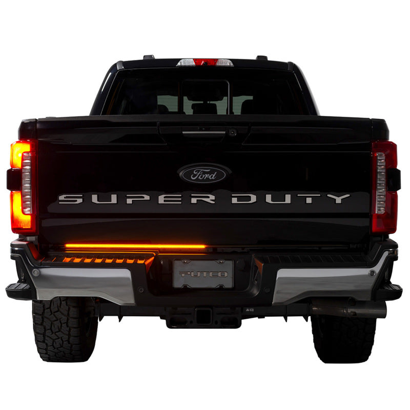 Putco 23-24 Ford SuperDuty F-250 60In Direct Fit Blade Kit Tailgate Bars w/ LED Taillamps Light Tailgate Bar Putco