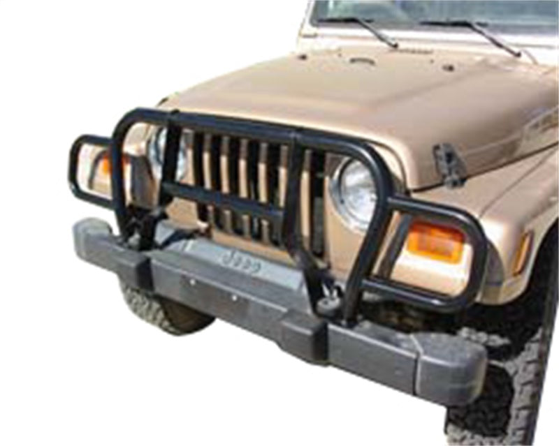 Rampage 1987-1995 Jeep Wrangler(YJ) Headlight Euro Grill Guard - Black Grilles Rampage