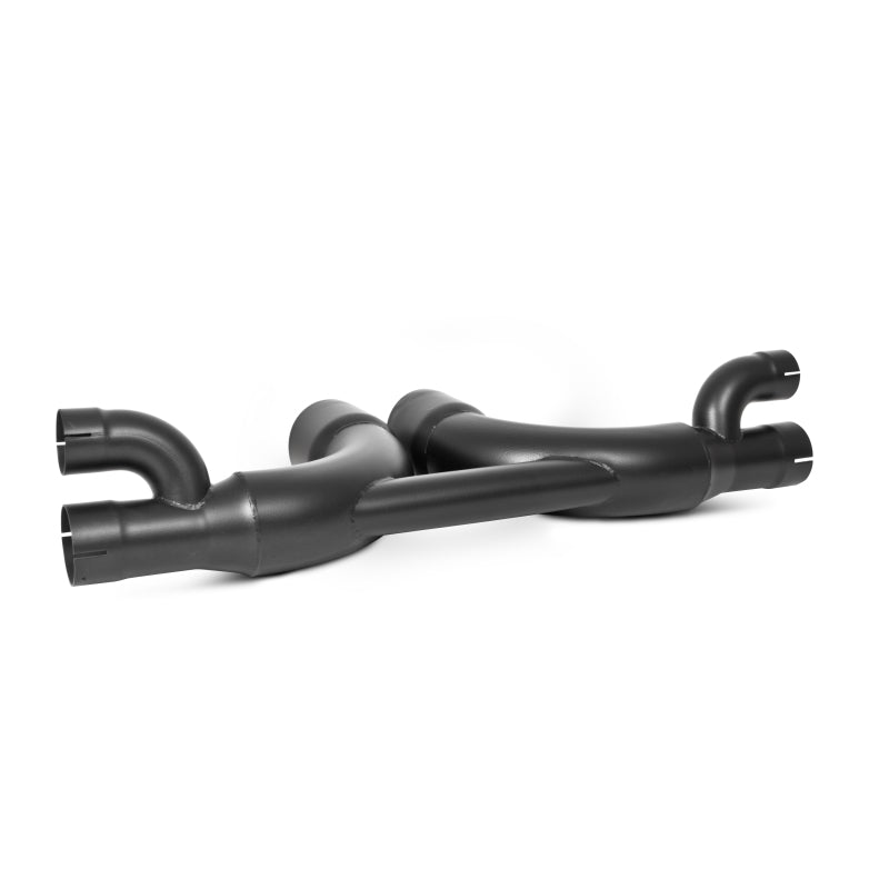 MBRP 14-19 Porsche GT3/GT3RS 3in Center Muffler Bypass 4in Tips - Black Coated Catback MBRP