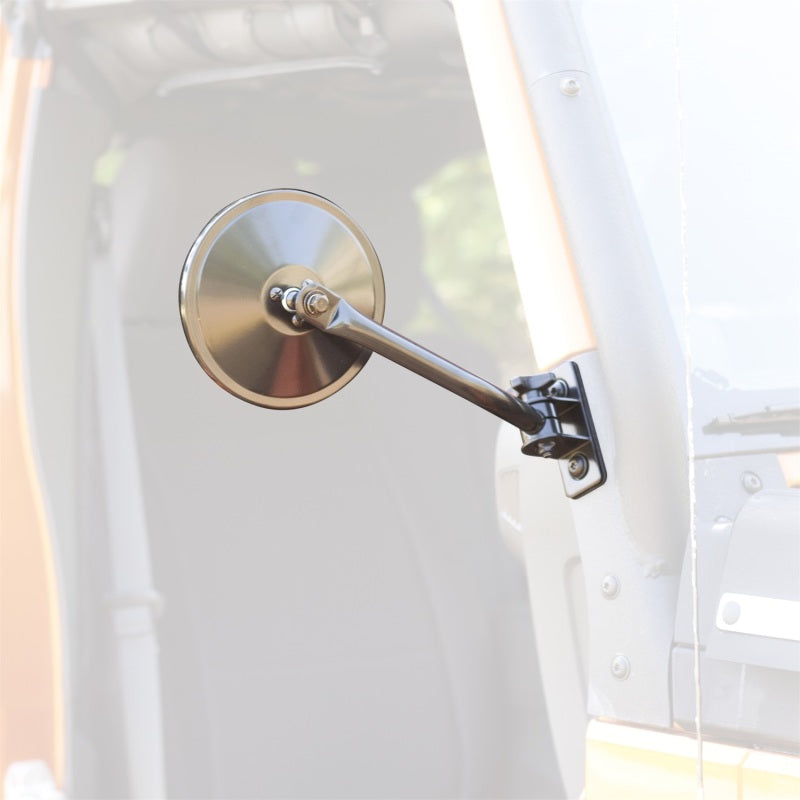 Rugged Ridge 97-18 Jeep Wrangler TJ/JK Black Quick Release Mirror Kit Exterior Trim Rugged Ridge
