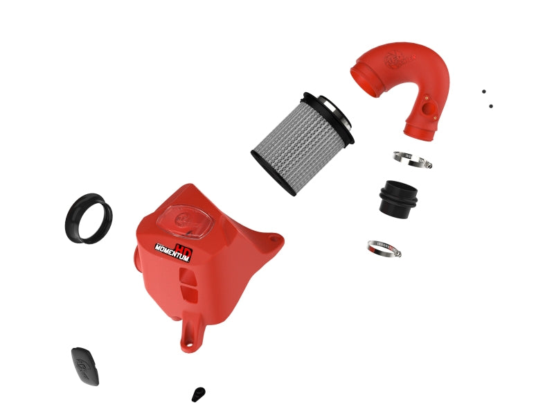 aFe 15-25 Toyota Hilux L4-2.4/2.8L (td) Momentum HD Cold Air Intake System Red w/ Pro DRY S Filter Cold Air Intakes aFe