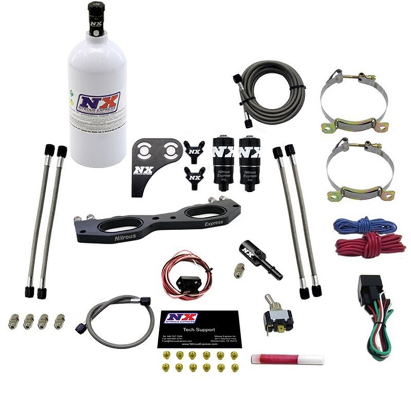 Nitrous Express Polaris RZR 1000cc Nitrous Plate Kit w/2.5lb Bottle Nitrous Systems Nitrous Express