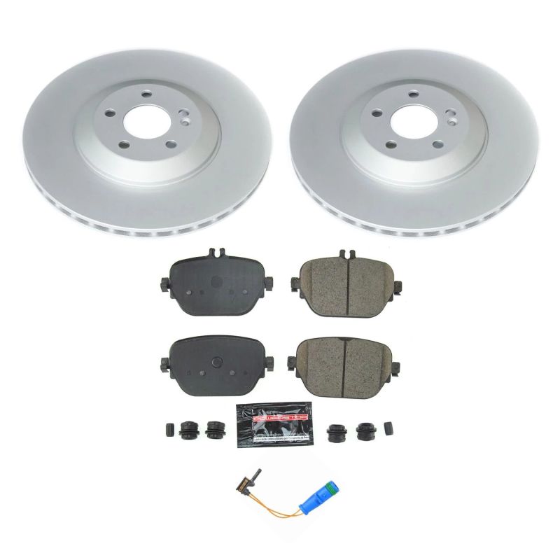 Power Stop 17-18 Mercedes-Benz E43 AMG Rear Z17 Evolution Geomet Coated Brake Kit Brake Kits - Performance Blank PowerStop