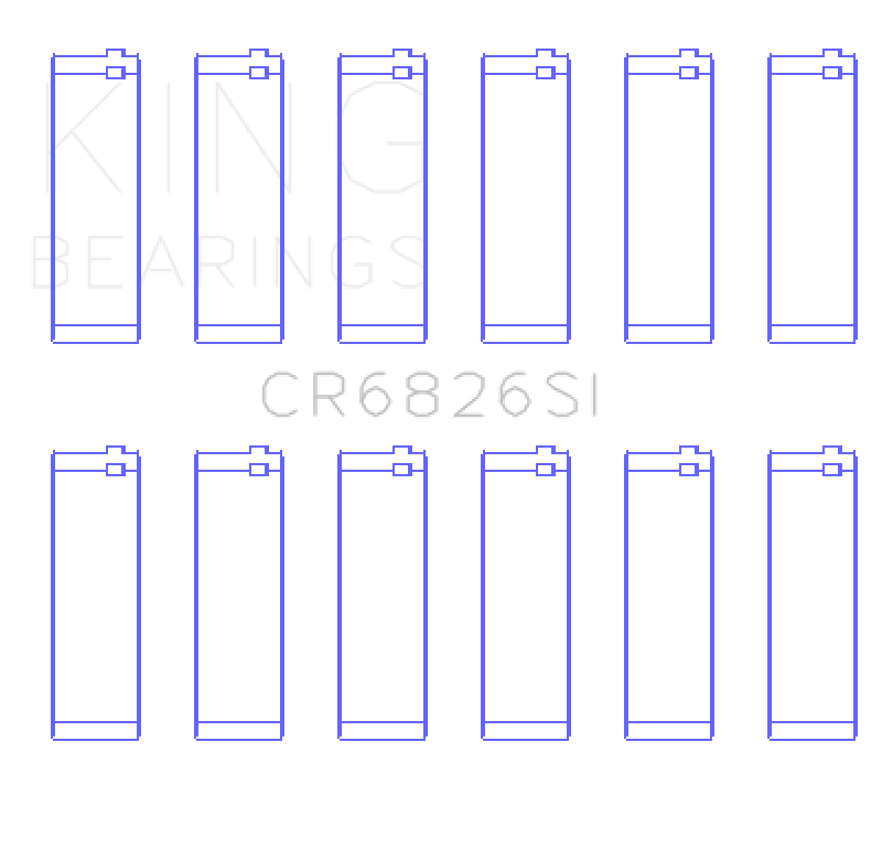 King Engine Bearings Holden 175/190 3.6L Connecting Rod Bearing Set Bearings King Engine Bearings