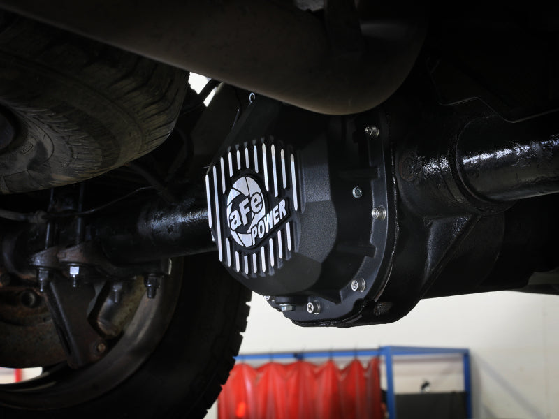 aFe 90-14 Ford F-150 Rear Differential Cover - Black w/ Machined Fins Diff Covers aFe
