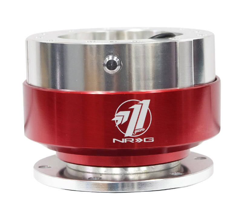 NRG Quick Release - Silver Body/ Red Chrome Ring Quick Release Adapters NRG