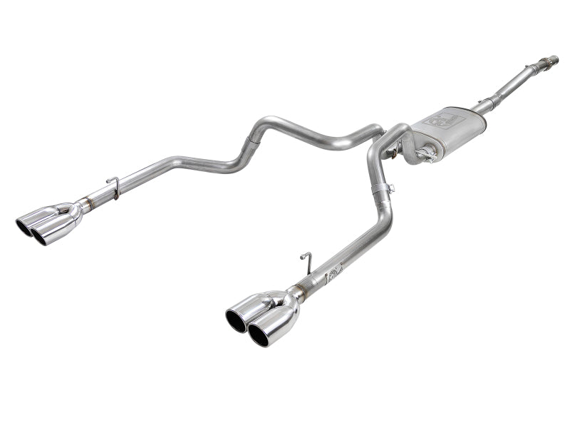 aFe Vulcan Series 3in-2-1/2in 304 SS Cat-Back 2019 GM Silverado 1500 V8-5.3L w/ Polished Tips Catback aFe